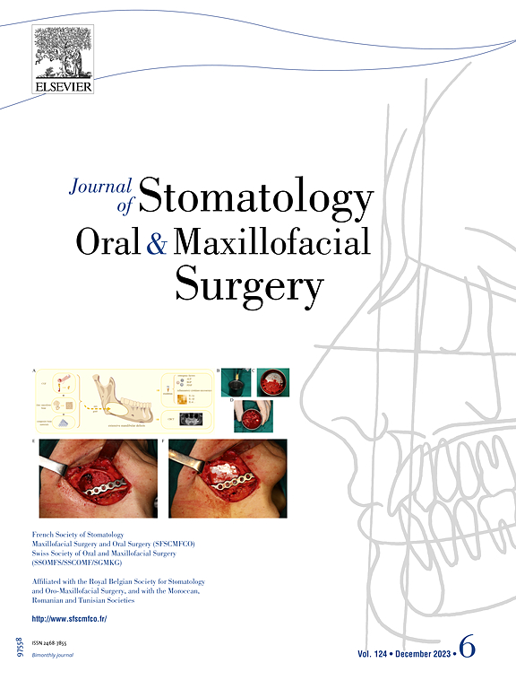 Go to journal home page - Journal of Stomatology, Oral and Maxillofacial Surgery